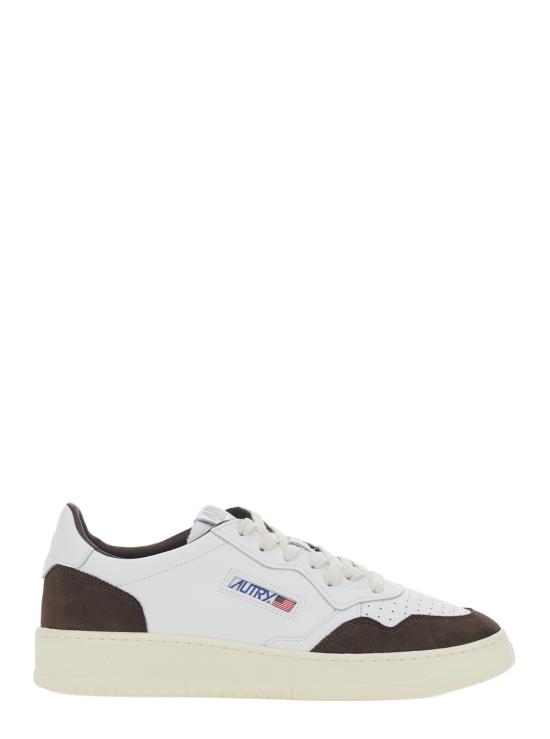 26FW 오트리 메달리스트 로우 스니커즈 AULMFT19WHITEMOGANO Brown