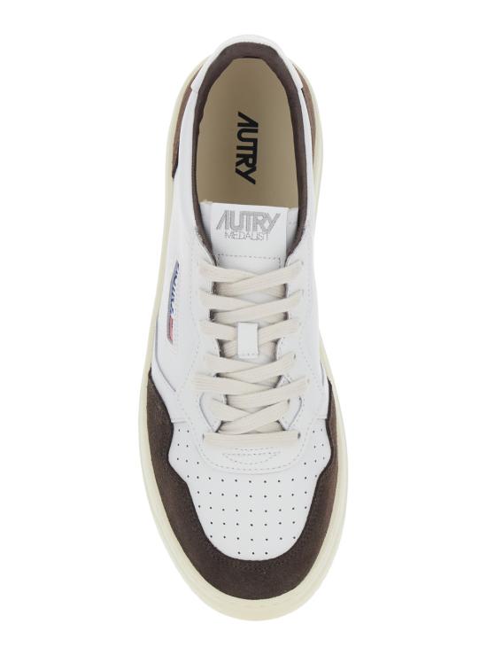 26FW 오트리 메달리스트 로우 스니커즈 AULMFT19WHITEMOGANO Brown - AUTRY