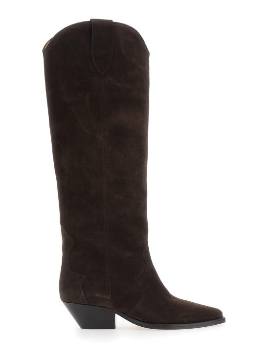 26FW 이자벨마랑 덴비 스웨이드 카프스킨 카우보이 부츠 BT0001FAA1A03S50CL Brown
