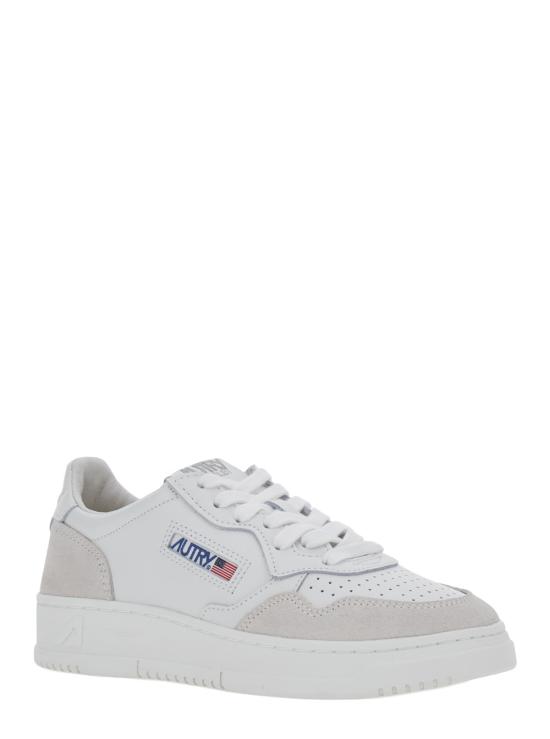 26FW 오트리 메달리스트 로우 레더 스니커즈 AULWLS30WHITEWHITE - AUTRY