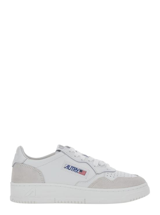 26FW 오트리 메달리스트 로우 레더 스니커즈 AULWLS30WHITEWHITE