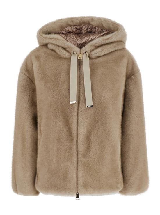26FW 에르노 멜란지 얼터너티브 밍크 퍼 보머 자켓 GI000318D127392700 Grey