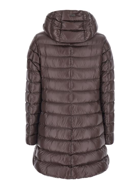 26FW 에르노 A 쉐입 나일론 울트라라이트 리조트 다운 자켓 PI00133DR12017Z8810 Brown - HERNO