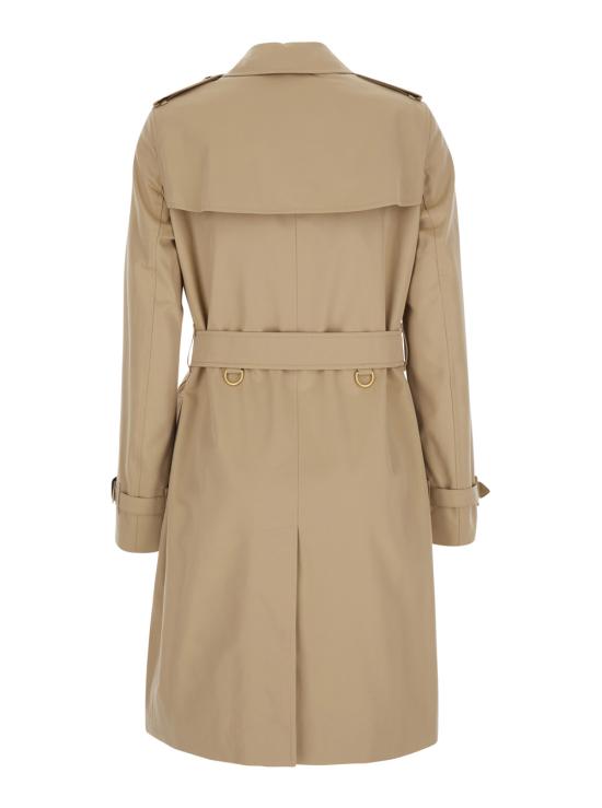 26FW 버버리 미드 렝스 켄싱턴 헤리티지 트렌치 코트 8117243A1366 Beige - BURBERRY