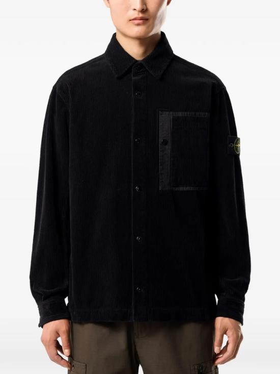 26FW 스톤 아일랜드 긴팔 셔츠 L2S15 1200016 S0212 V0029 Black - STONE ISLAND