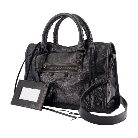 26FW 발렌시아가 르 시티 백 스몰 램스킨 865762 2ACFH 1000 black - BALENCIAGA