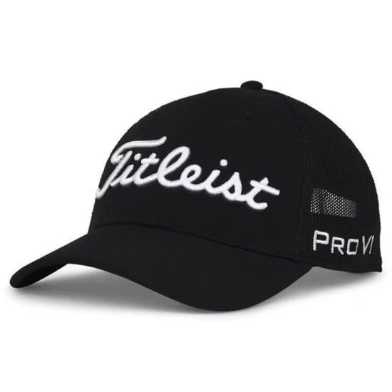 26SS 타이틀리스트 모자 TH25ATPM 01 BLACK WHITE DOM