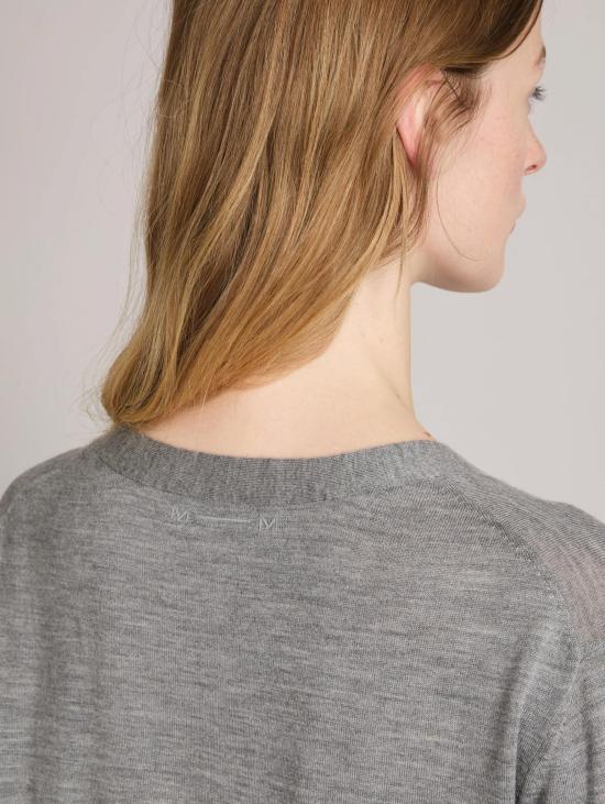26FW 막스마라 가디건 Lana con Scollo a V Grigio Melange 소재의 카디건 - MAX MARA