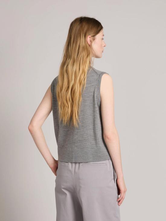 26FW 막스마라 베스트 Maglia con Bottoni Grigio Melange 소재의 질레 - MAX MARA
