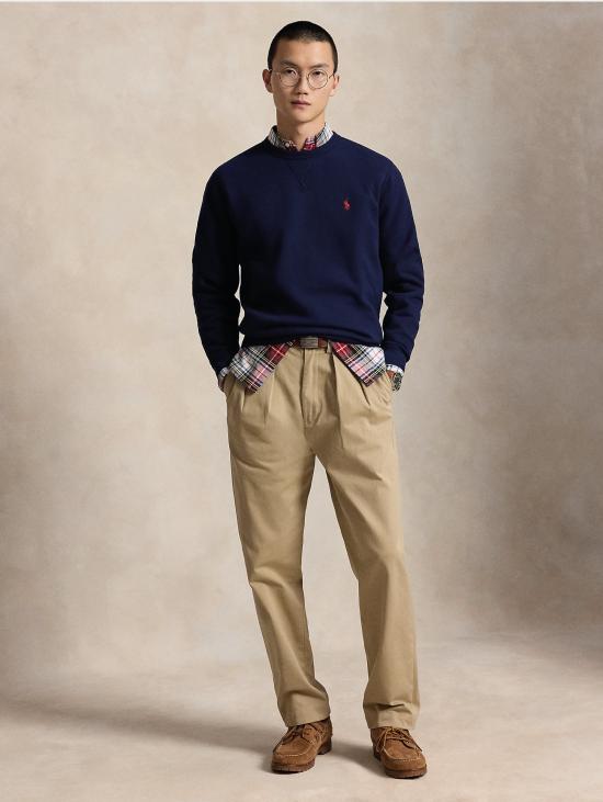 26FW 랄프 로렌 긴팔 티셔츠 미스토 코토네 블루의 펠파 지로콜로 - RALPH LAUREN