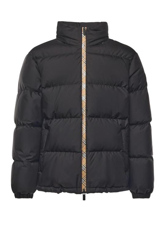 26FW 버버리 체크 테이프 스노우든 푸퍼 자켓 8110196 A1189 BLACK