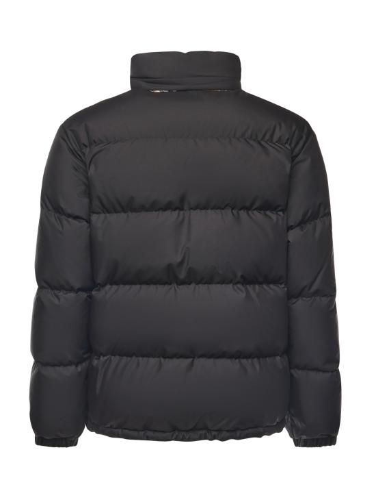 26FW 버버리 체크 테이프 스노우든 푸퍼 자켓 8110196 A1189 BLACK - BURBERRY
