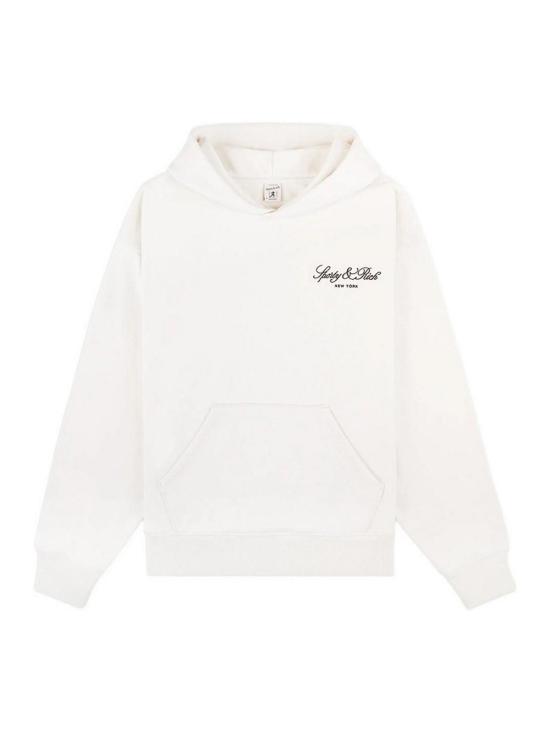 26SS 스포티앤리치 후드 티셔츠 ST09165232 White