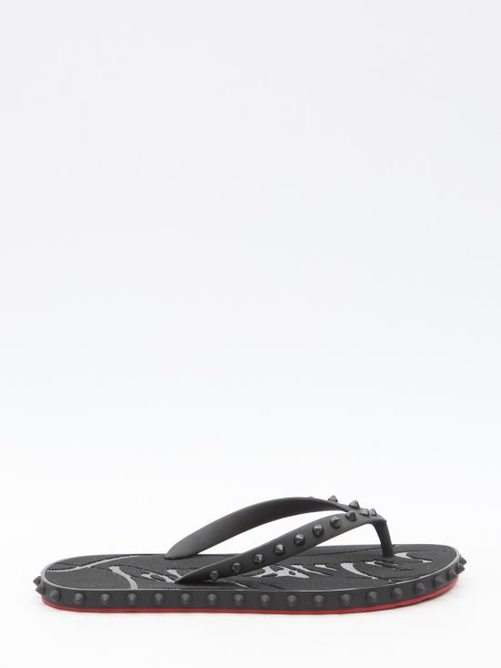 26FW 크리스챤 루부탱 뮬/슬리퍼 1230961 BLACK