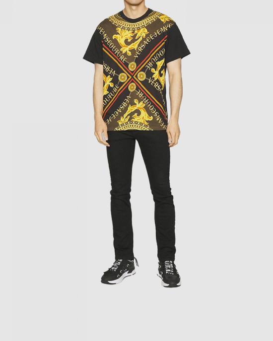  베르사체 반팔 티셔츠 75GAH6RF 75UP601 899 NERO - VERSACE
