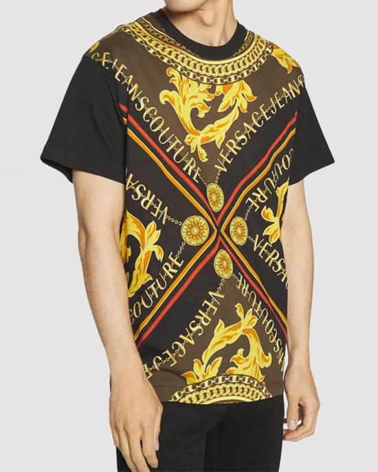  베르사체 반팔 티셔츠 75GAH6RF 75UP601 899 NERO - VERSACE