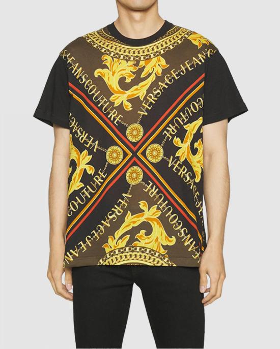  베르사체 반팔 티셔츠 75GAH6RF 75UP601 899 NERO - VERSACE
