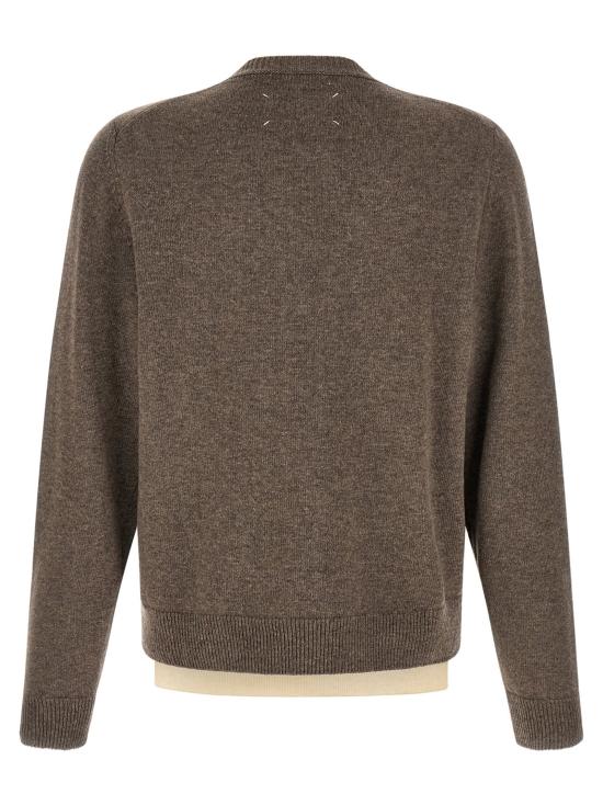 26FW 마르지엘라 스웨터 스웨터와 카디건의 추억 브라운 - MAISON MARGIELA
