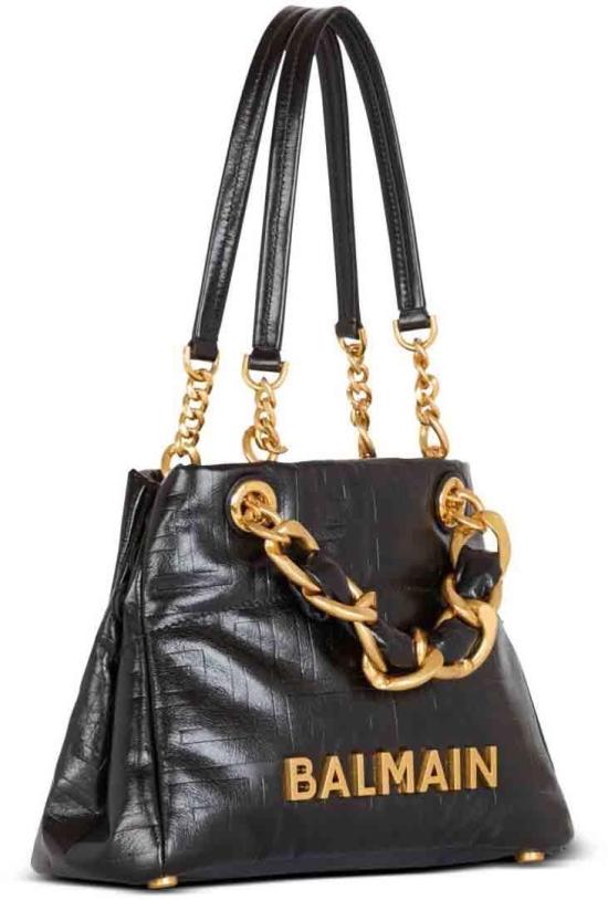 26FW 발망 토트백 HN1FD871LETF0PA BLACK - BALMAIN