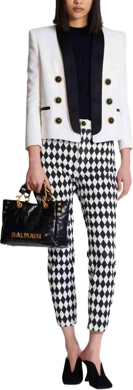 26FW 발망 토트백 HN1FD871LETF0PA BLACK - BALMAIN