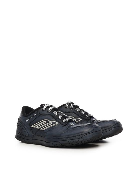 26FW 발렌시아가 햄튼스 미디움 원 아웃 스니커즈 841765 WCURB1000 BLACK - BALENCIAGA
