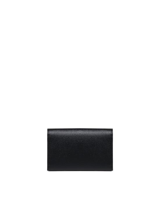 26FW 생로랑 그레인 레더 업타운 체인 지갑 607788 1GF0J1000 BLACK - SAINT LAURENT