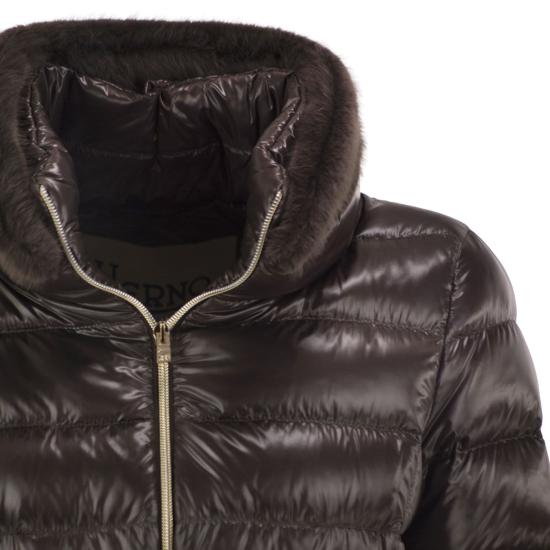 26FW 에르노 클라우디아 쇼트 다운 자켓 PI0485DICM05 DARK BROWN - HERNO