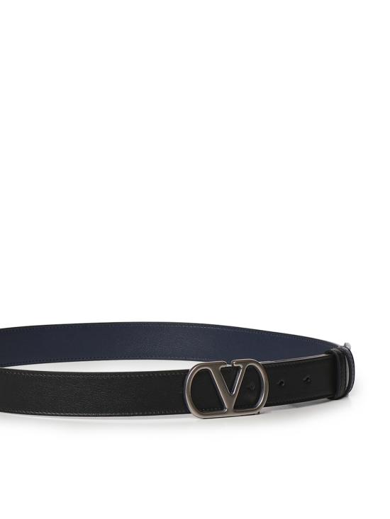 26FW 발렌티노 가라바니 가죽 벨트 9Y2T0SQ3 UPCM77 Black navy - VALENTINO GARAVANI