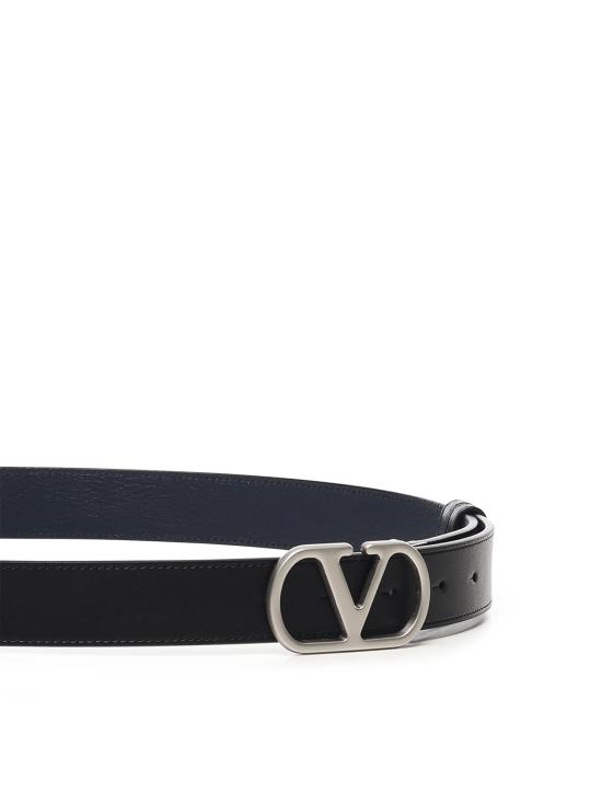 26FW 발렌티노 가라바니 가죽 벨트 9Y2T0SQ3 UPCM77 Black navy - VALENTINO GARAVANI