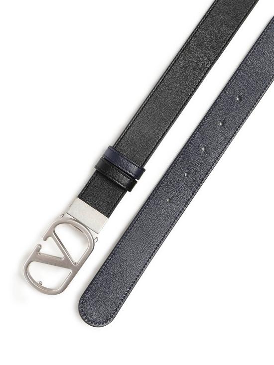 26FW 발렌티노 가라바니 가죽 벨트 9Y2T0SQ3 UPCM77 Black navy - VALENTINO GARAVANI