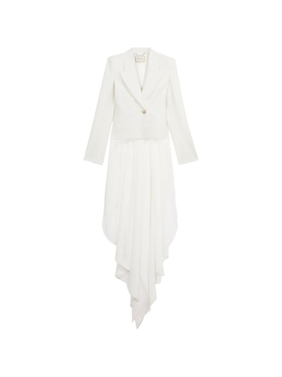 26SS 블루마린 수트 자켓 P644B036A N0102 White pearl