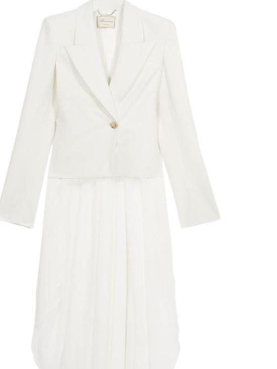 26SS 블루마린 수트 자켓 P644B036A N0102 White pearl - BLUMARINE