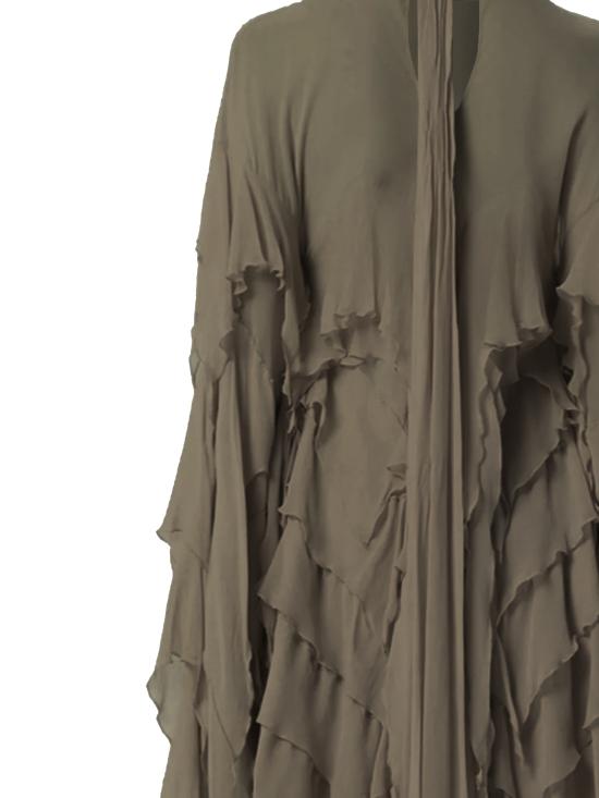 26SS 블루마린 미디 원피스 P644A490A N0592 Aloe Green - BLUMARINE