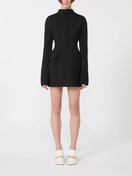 26SS 스포트막스 숏 원피스 2612221011600SPXTEFRITE003 Black - SPORTMAX