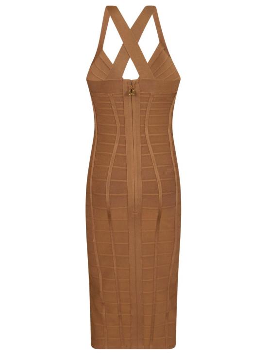 26SS 엘리자베타프랜치 원피스 AM24D62E2 Brown - ELISABETTA FRANCHI