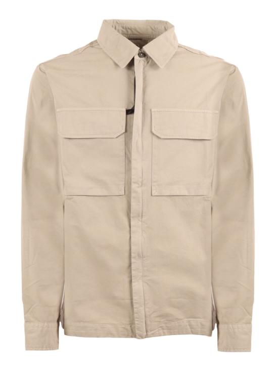 26SS 씨피 컴퍼니 오가닉 개버딘 지퍼 렌즈 오버셔츠 20CMOS156A110143G Neutrals