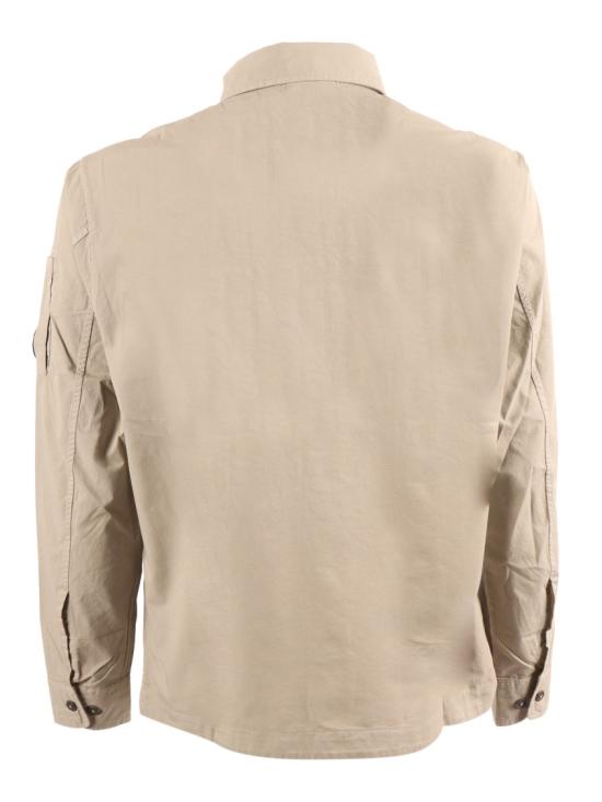 26SS 씨피 컴퍼니 오가닉 개버딘 지퍼 렌즈 오버셔츠 20CMOS156A110143G Neutrals - C.P. COMPANY