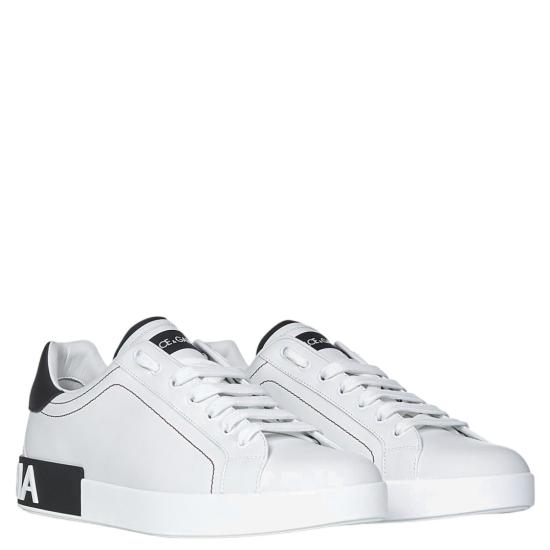 26FW 돌체앤가바나 카프스킨 나파 포르토피노 스니커즈 CS2216AH52689697 White - DOLCE & GABBANA
