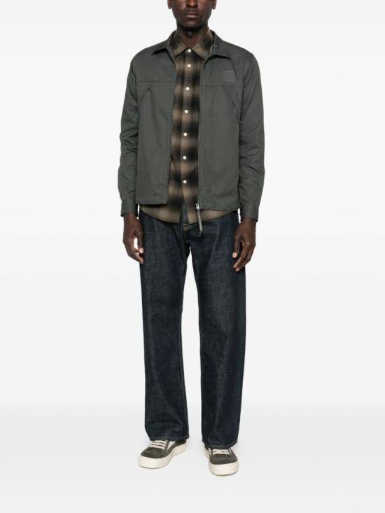 26SS 씨피 컴퍼니 메트로폴리스 시리즈 가바딘 집 오버셔츠 20CLOS062A006472A921 Grey - C.P. COMPANY
