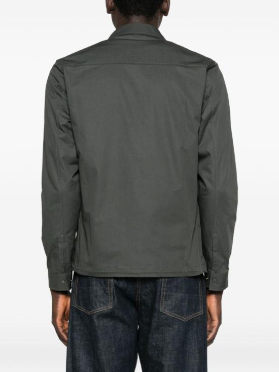26SS 씨피 컴퍼니 메트로폴리스 시리즈 가바딘 집 오버셔츠 20CLOS062A006472A921 Grey - C.P. COMPANY