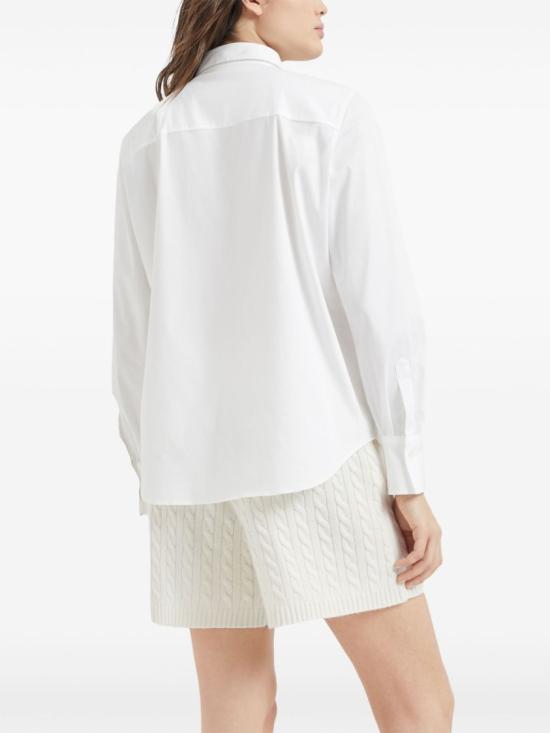 26SS 브루넬로 쿠치넬리 모닐리 셔츠 M0091MA606C159 White - BRUNELLO CUCINELLI