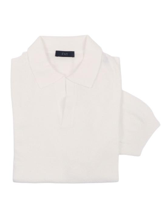 26SS 페이 폴로 티셔츠 NMMC1522160ZFC Neutrals - FAY