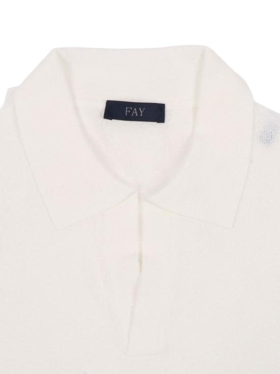 26SS 페이 폴로 티셔츠 NMMC1522160ZFC Neutrals - FAY