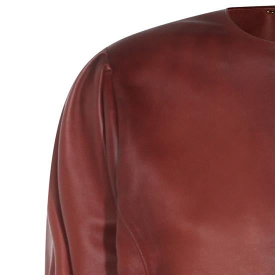 26SS 끌로에 가죽 자켓 CH26SCV97201642 Burgundy - CHLOE