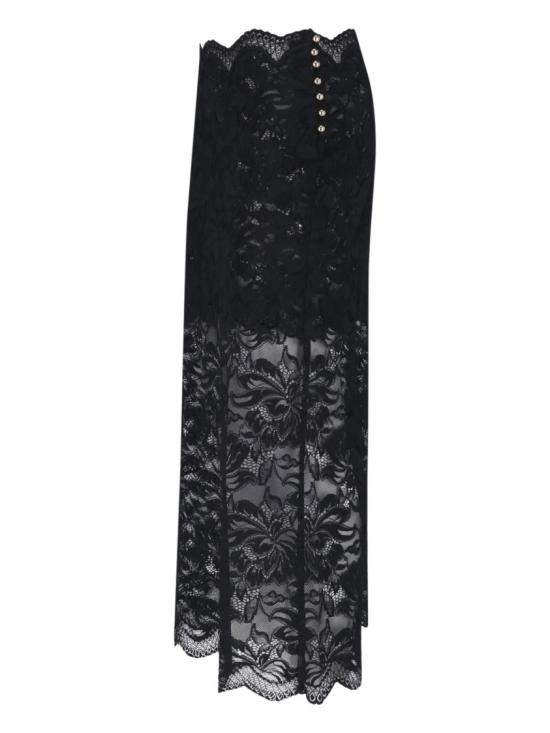 26FW 파코라반 롱 스커트 24AJJU598PA0170P001 Black - PACO RABANNE