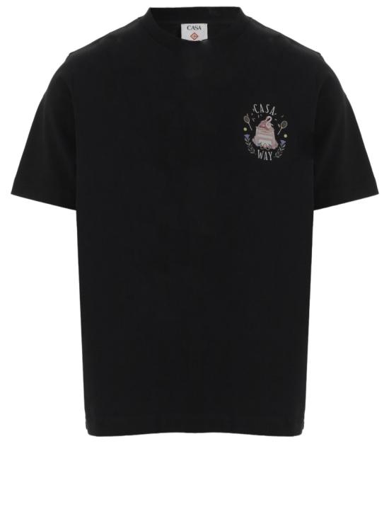 26FW 카사블랑카 반팔 티셔츠 MPF26JTS00117 Black