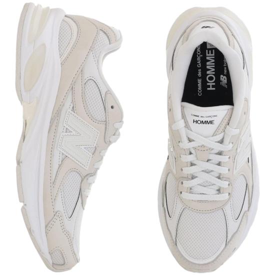 26SS 꼼데가르송 옴므 X 뉴발란스 스니커즈 HQK1021 White - COMME DES GARCONS HOMME X NEW BALANCE