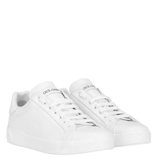 26FW 돌체앤가바나 카프스킨 포르토피노 스니커즈 CS1772A106580001 White - DOLCE & GABBANA