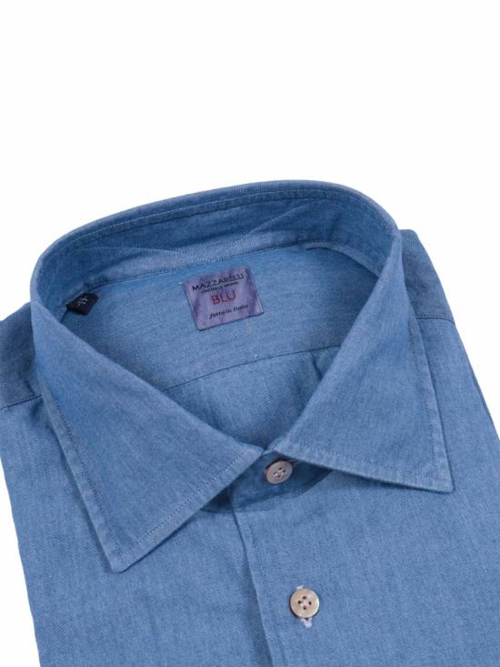 26SS 마짜렐리 데님 셔츠 UTAH BL1 Blue - MAZZARELLI