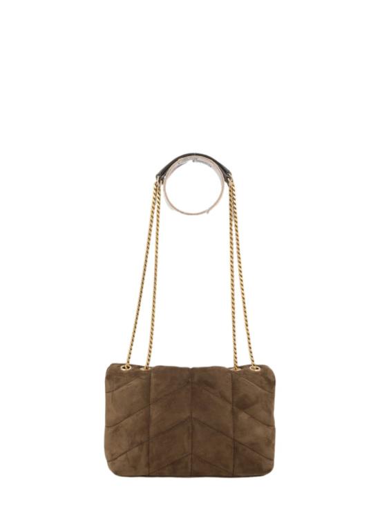  생로랑 토이 푸퍼 스웨이드 숄더백 759337 1U8073212 Brown - SAINT LAURENT